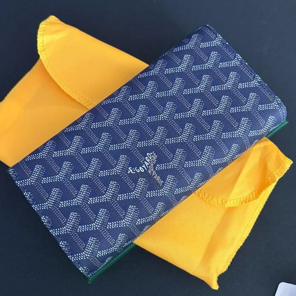 Fashion Blue Long Wallet Trifold Snap Closure - Picture 8 of 16